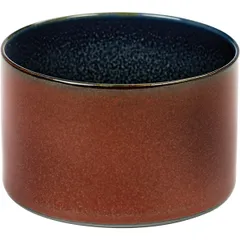 Salad bowl “Cylinder” ceramics 175ml D=75,H=50mm brown,blue