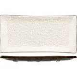 Блюдо для подачи «День и ночь» керамика ,L=30,B=14,5см белый,черный