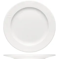 Plate “Carat” small  porcelain  D=255, H=20mm  white