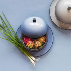 Блюдо для подачи «Экинокс» керамика D=22,H=13см серый, изображение 3