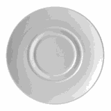 Блюдце «Лив» фарфор D=165,H=18мм белый