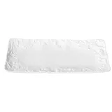 Блюдо сервировочное «Рока» фарфор ,L=22,B=10см белый,матовый