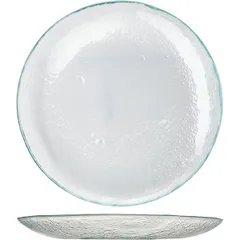 Блюдо сервировочное стекло D=330,H=55мм белый