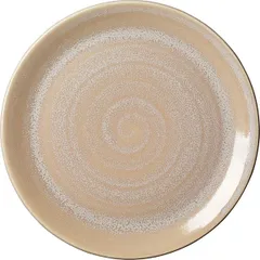 Plate “Revolution Sandstone” small  porcelain  D=28, H=2cm  beige.