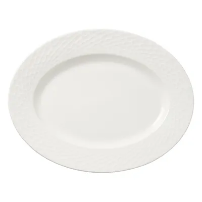 Блюдо «Морелла» овальное фарфор ,L=33см белый