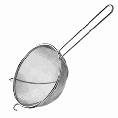 Sieve stainless steel D=22cm metal.