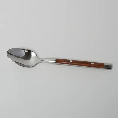 Ложка кофейная «Рустик» уцененная сталь нерж.,пластик ,L=11/3,B=2см металлич.