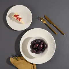 Тарелка «Морелла» мелкая без борта фарфор D=28см белый, изображение 3