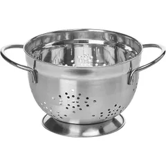 Colander stainless steel D=20,H=14,L=20,B=20cm metal.