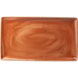Блюдо «Крафт Терракота» прямоугольное фарфор ,H=2,L=33,B=19см терракот