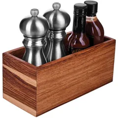 Подставка для набора для специй дуб ,H=10,L=23,B=10см коричнев., изображение 2