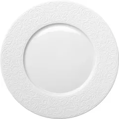 “El Couture Collection” dessert plate with a wide side  porcelain  D=24cm  white