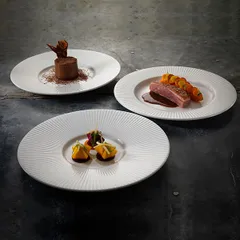 Тарелка «Виллоу» мелкая фарфор D=25,5см белый, изображение 3