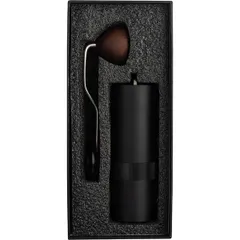 Кофемолка ручная сталь нерж.,дерево черный,тем.дерево, изображение 2