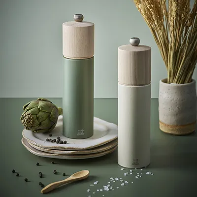 Мельница для перца «Бореаль» с металлическим механизмом бук ,H=21см тем.зелен., изображение 10