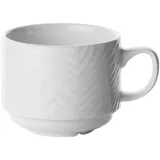 Чашка чайная «Оптик» фарфор 213мл D=80,H=65мм белый