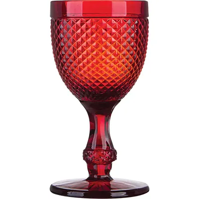 Бокал для вина стекло 280мл D=88,H=165мм красный, Цвет: Красный