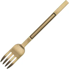 Table fork “Koichi”  stainless steel, brass  metal.