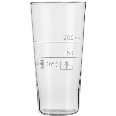 Емкость мерная стекло 200мл D=75,H=120мм прозр.