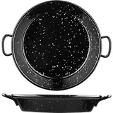 Portion pan for paella blue steel D=12,H=2cm black