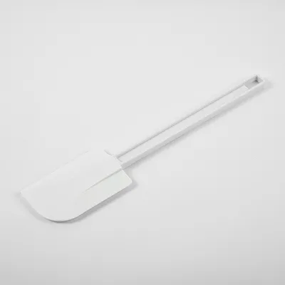 Лопатка жаропрочная силикон,пластик ,L=335/117,B=70мм белый