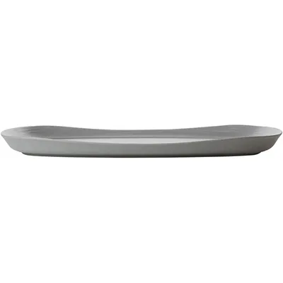 Блюдо «Нау» прямоугольное керамика ,L=33см серый, изображение 2