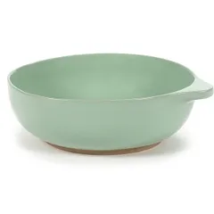 Salad bowl “Nomad” ceramics ,H=70,L=235,B=190mm turquoise.