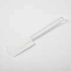 Лопатка жаропрочная силикон,пластик ,L=257/90,B=53мм белый