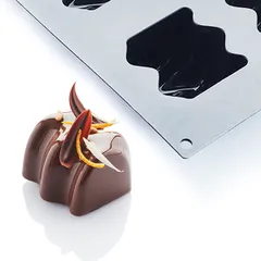 Форма для выпечки «Вайбы» [6 ячеек] силикон ,L=29,7,B=17,6см черный, изображение 2