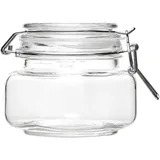 Банка для сыпучих продуктов ,стекло силикон,металл 0,56л прозр.