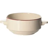 Чашка бульонная «Кларет» фарфор 280мл D=105,H=52мм бежев.,бордо