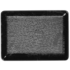 Dish “Nanocream Black” rectangular  porcelain ,H=22,L=350,B=260mm black