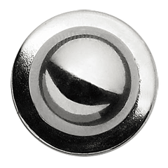 Пукли[12шт] пластик D=15мм серебрист.