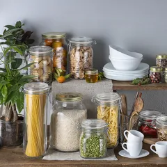 Банка «Кватро Стаджони» круглая с крышкой стекло 3,175л D=16,H=21,8см прозр., изображение 3