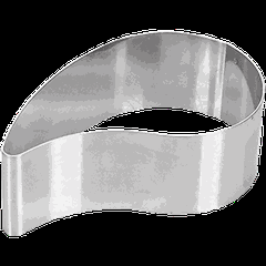 Форма кондитерская «Капля»[6шт] сталь нерж. D=9,H=3см металлич.
