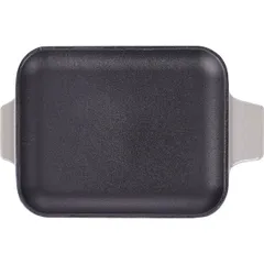 Сковорода для подачи прямоуг. чугун ,H=2,L=16,B=13см серый,черный, изображение 2