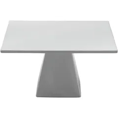 Подставка фуршетная «Райзерс» на ножке фарфор ,H=23,L=36,5,B=36,5см белый