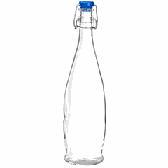 Bottle "Indro" glass 1l clear.