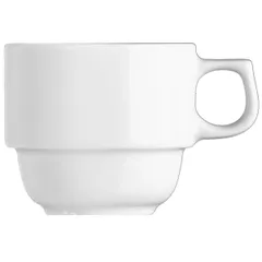 Coffee cup “Prague”  porcelain  110ml  D=60, H=55, L=85mm  white