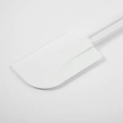 Лопатка жаропрочная силикон,пластик ,L=335/117,B=70мм белый, изображение 3