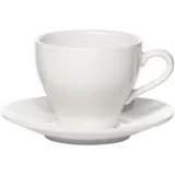 Чайная пара «Кунстверк» фарфор 200мл D=85/137,H=80мм белый