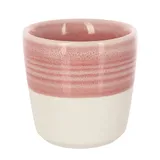 Стакан для горячих напитков фарфор 80мл D=6,H=6см розов.,белый