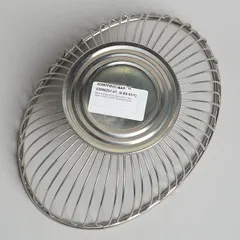 Ваза для фруктов овальная сталь нерж. ,H=6,L=20,B=15см металлич., изображение 2