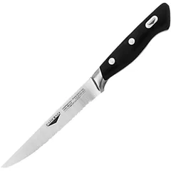 Нож для стейка сталь нерж.,пластик ,L=245/140,B=20мм черный