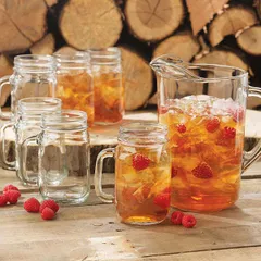 Кружка для пива «Банка» стекло 488мл D=65,H=130мм прозр., изображение 3