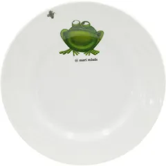 Plate “Frog” small  porcelain  D=17.5cm