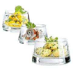 Салатник набор 330/220/120мл[3шт] стекло ,H=16,L=19,B=11,5см прозр.