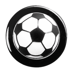 Пукли «Футбольный мяч»[12шт] пластик D=15мм черный,белый