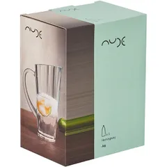 Кувшин хр.стекло 1л D=13,7,H=20,9см прозр., изображение 2