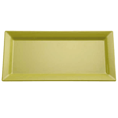 Serving dish plastic ,H=30,L=355,B=180mm green.